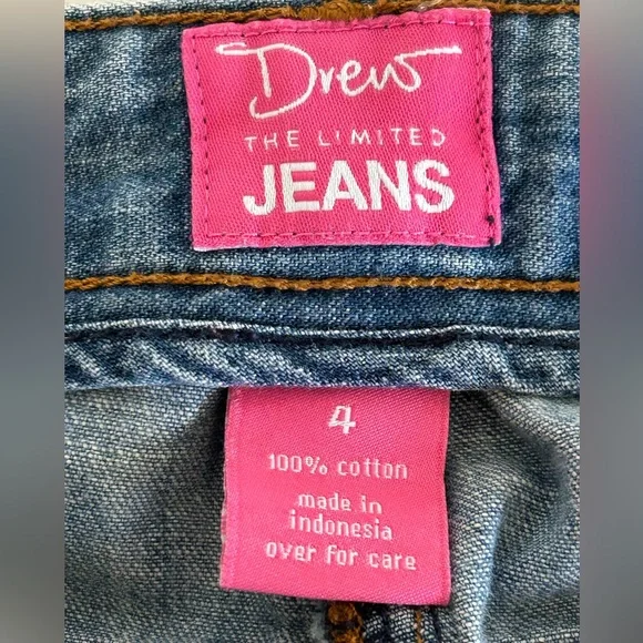 SALE Early 2000s Cargo Jean Capris Granola Girl Size 4 Casual Y2K Vintage Denim - Picture 4 of 5